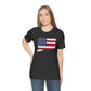 Connecticut American Flag Unisex Jersey Short Sleeve Tee