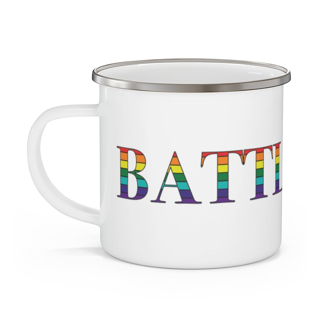 Battleboro Rainbow Enamel Camping Mug