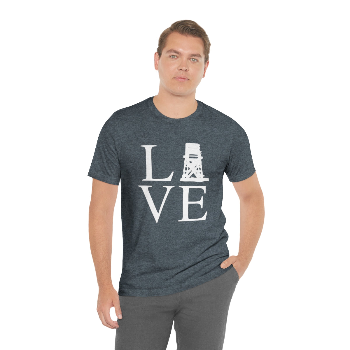 Fairfield Love (front) Unisex Jersey Short Sleeve Tee