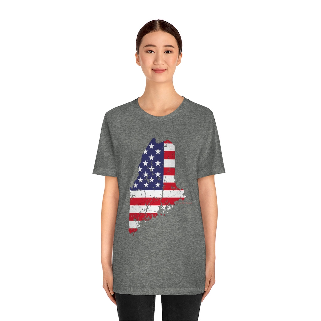 Maine American Flag collection has tee shirts, mugs, reusable bags, and other apparel and gifts. All proceeds goes to help build the Finding Maine brand and get our website up and going. Free shipping on all products. 