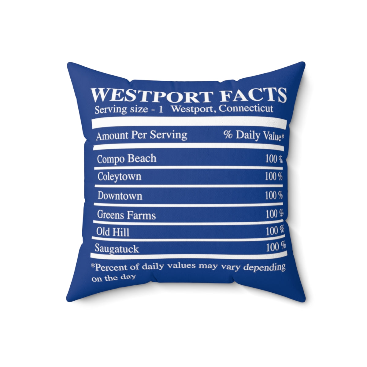 westport facts pillow