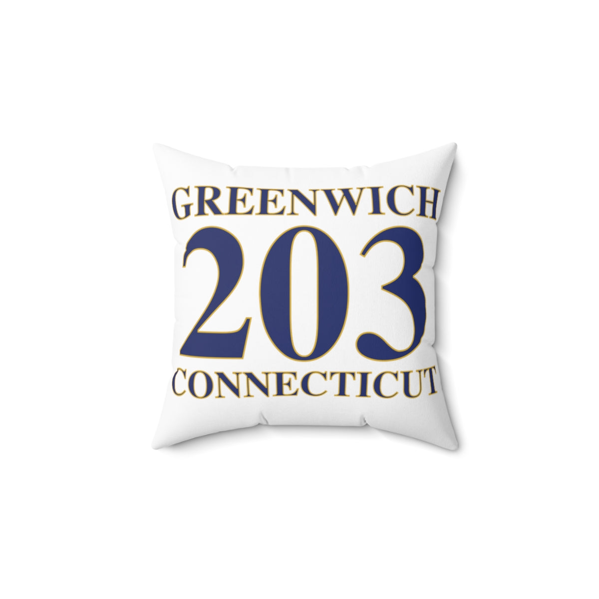 Greenwich 203 Connecticut Spun Polyester Square Pillow