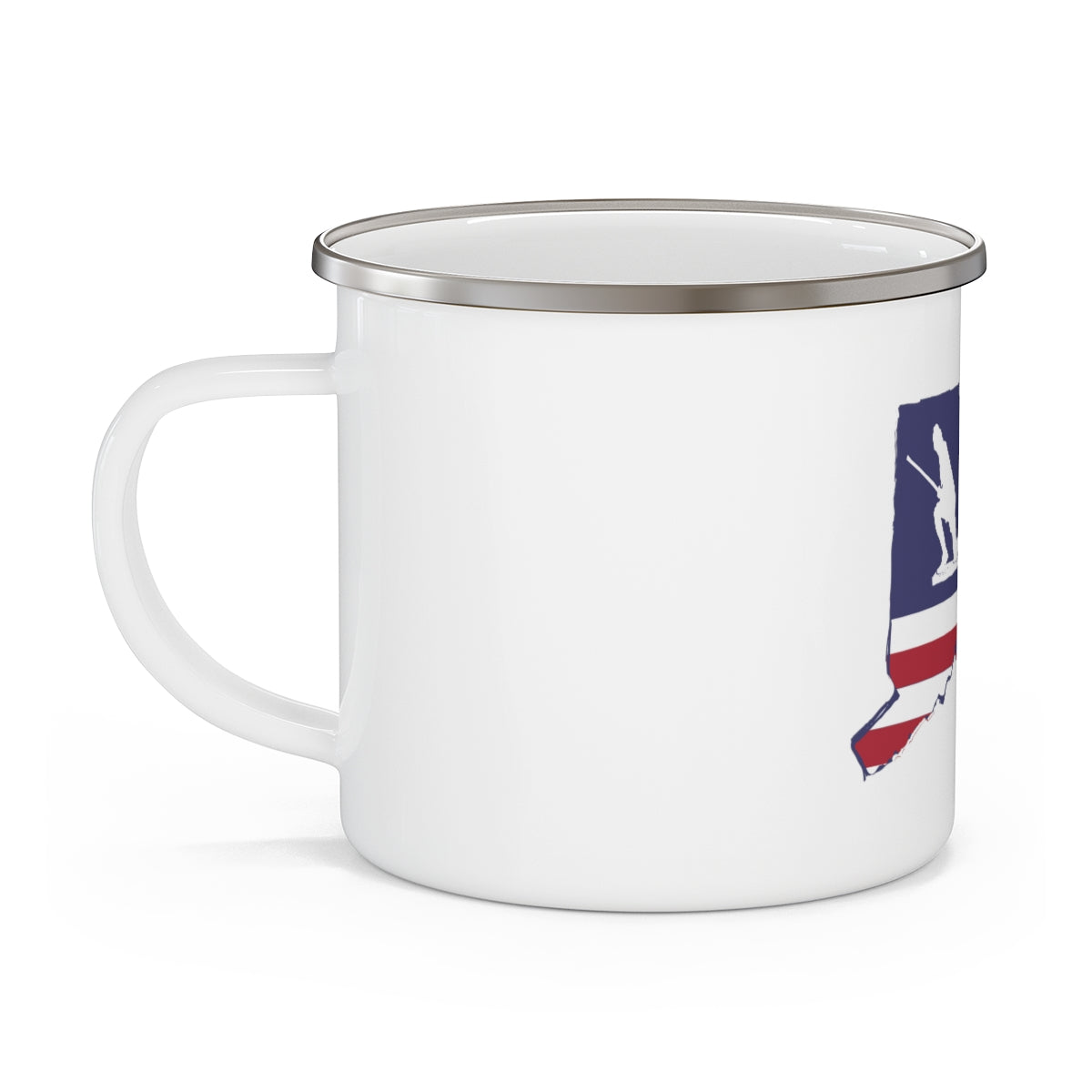 Minuteman Connecticut Flag Enamel Camping Mug