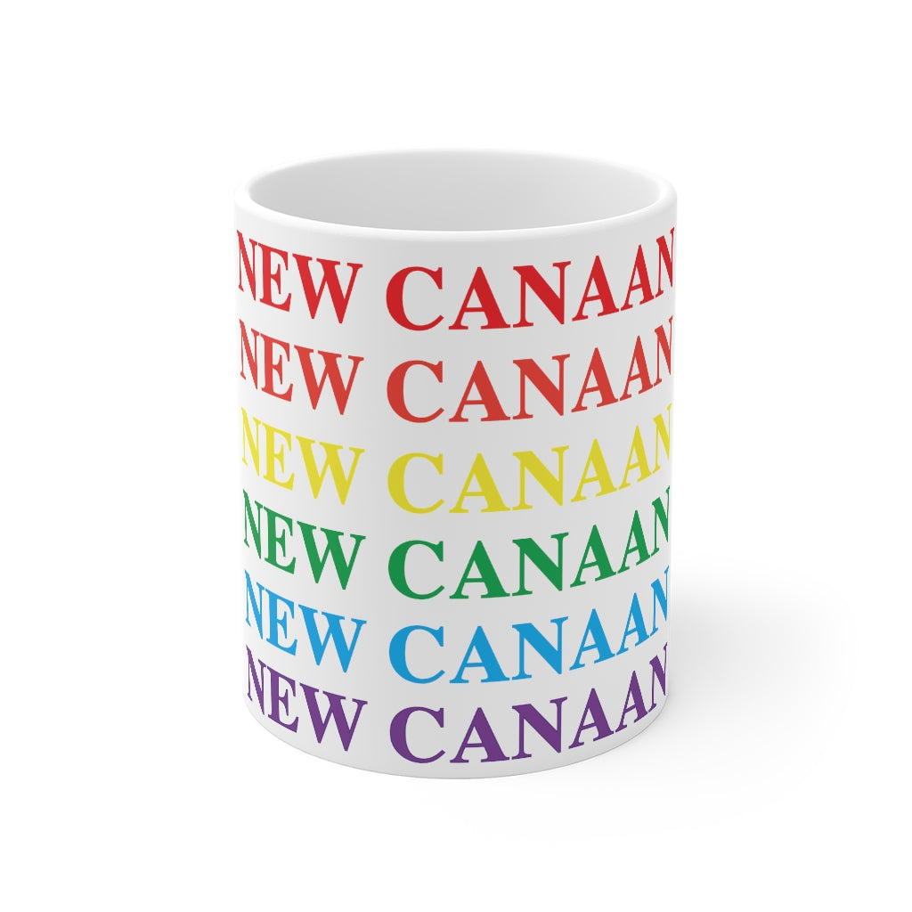 Do you have New Canaan Pride? New Canaan, Connecticut apparel and gifts including mugs including LGBTQ inspired mugs and home gifts