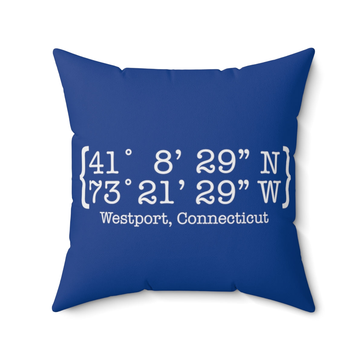 westport connecticut coordinates pillow 