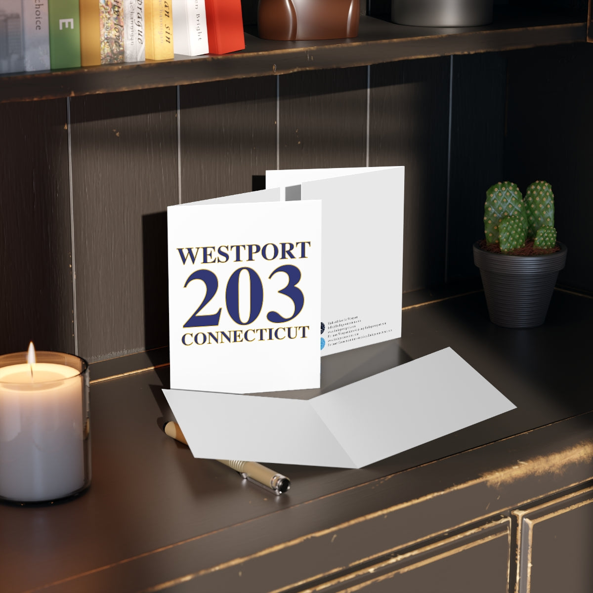 Westport 203 Connecticut Greeting cards (8, 16, and 24 pcs)