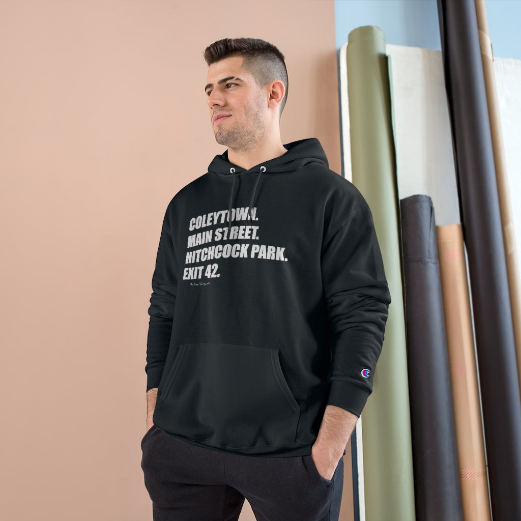 Coleytown. Main Street. Hitchcock Park. Exit 42. Unisex Sponge Fleece Pullover Hoodie  How do you say Westport without saying Westport? Westport, Connecticut is filled with unique aspects. Each providing different elements that make up the town from historic to modern traditions.   Proceeds of this collection goes to help build Finding Westport and Finding Connecticut's  brands. 