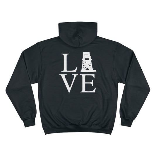 Fairfield Love (back) Champion Hoodie