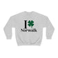 Norwalk Connecticut St. Patrick's Day shirt, I Clover Norwalk