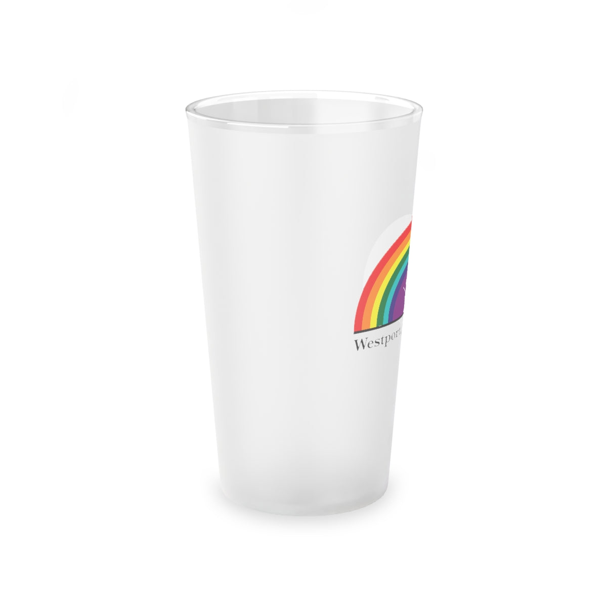 Minuteman Rainbow Frosted Pint Glass, 16oz