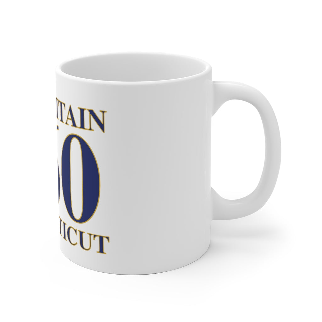 New Britain 860 Connecticut White Ceramic Mug