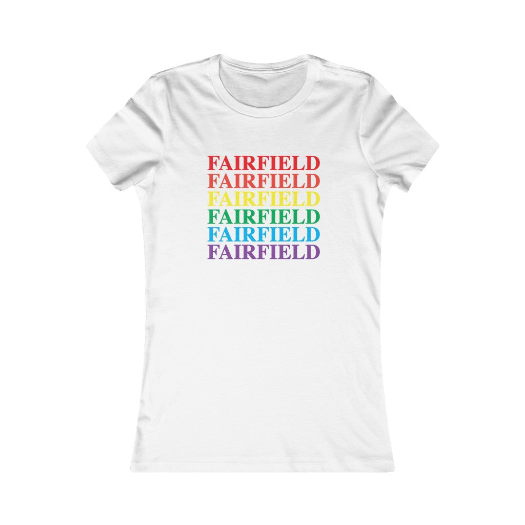 Fairfield pride womens tee shirt