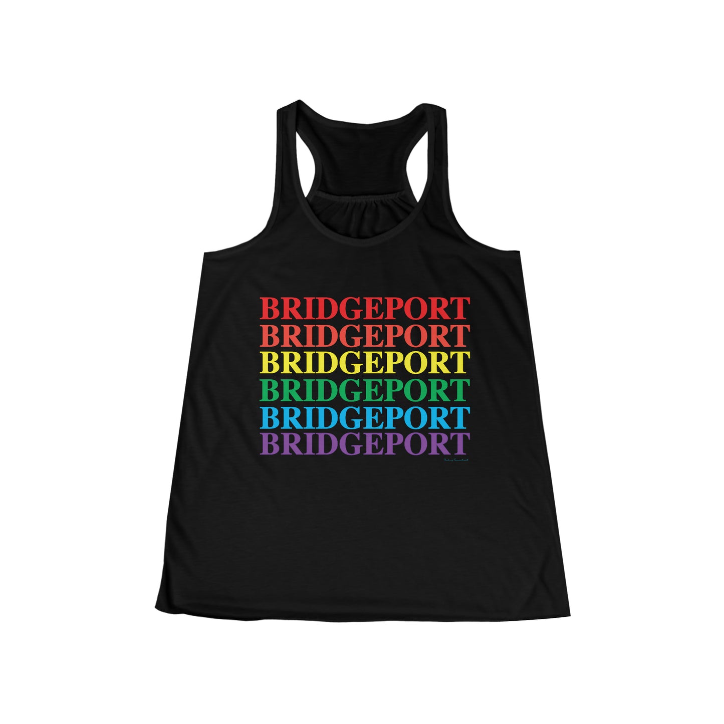 Bridgeport Pride Women's Flowy Racerback Tank