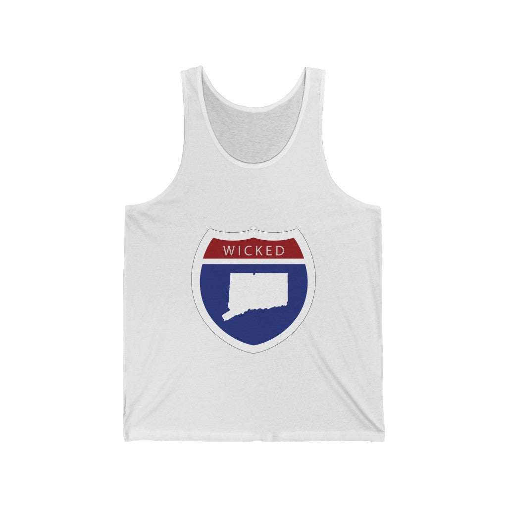 Wicked Connecticut Interstate Unisex Jersey Tank