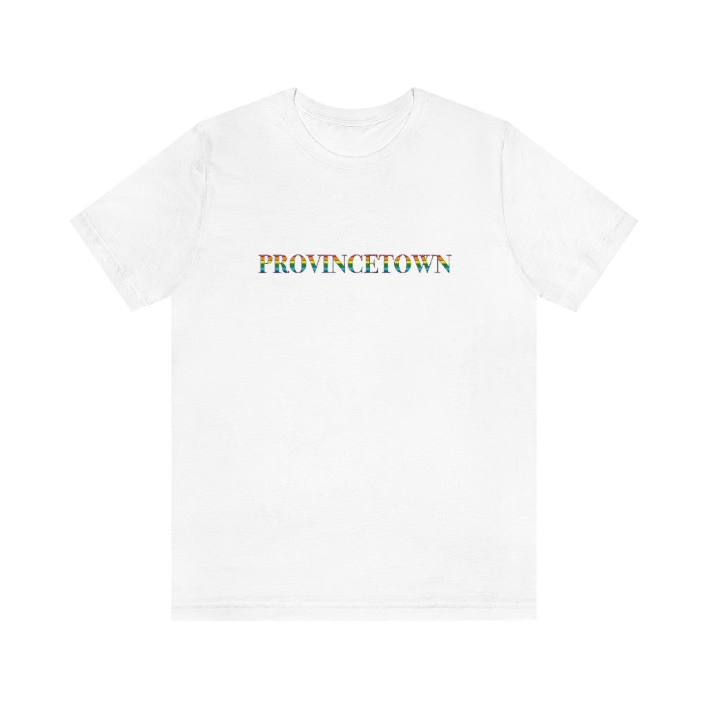 Provincetown Rainbow Unisex Jersey Short Sleeve Tee