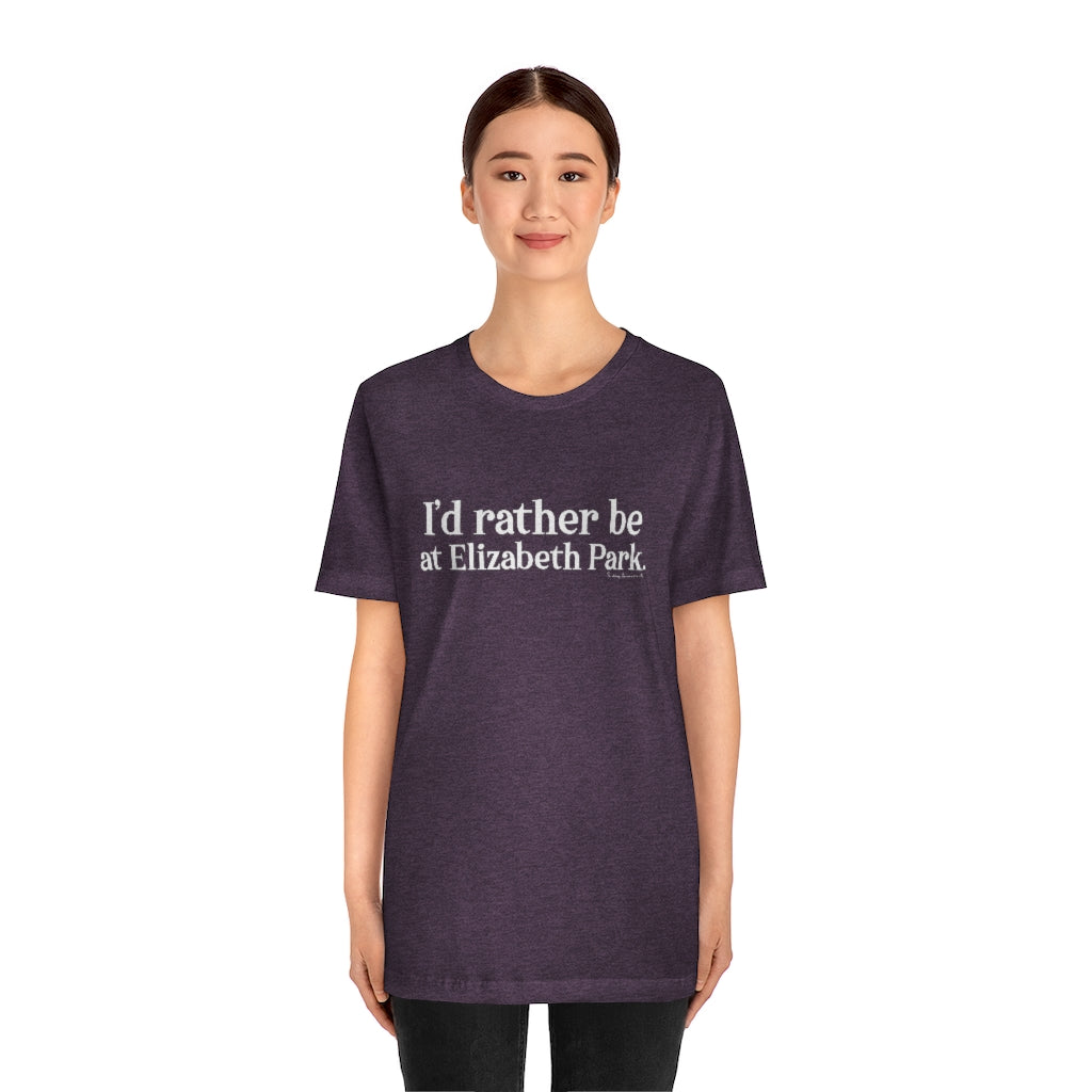 I’d rather be at Elizabeth Park tee shirts.  West Hartford Connecticut tee shirts, hoodies sweatshirts, mugs, and other apparel, home gifts, and souvenirs. Proceeds of this collection go to help Finding Connecticut’s brand. Free USA shipping. 