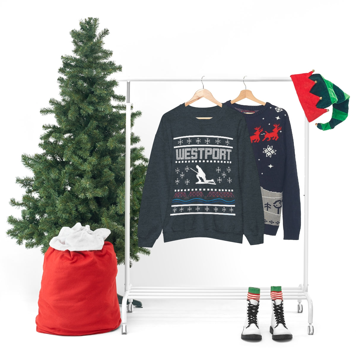 Westport Holiday Sweater Unisex Heavy Blend™ Crewneck Sweatshirt