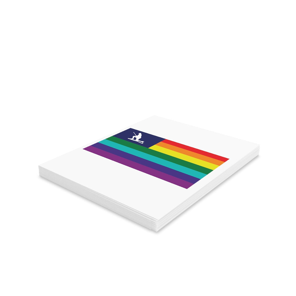 Minuteman Pride Flag Greeting Cards (8, 16, and 24 pcs)