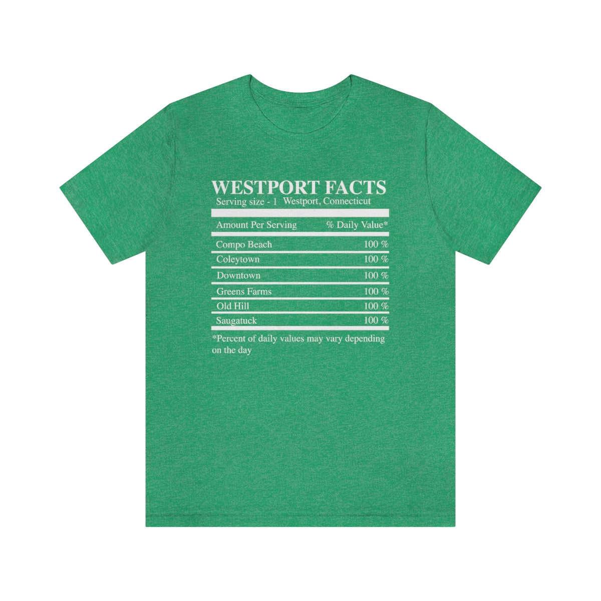 westport facts tee shirt