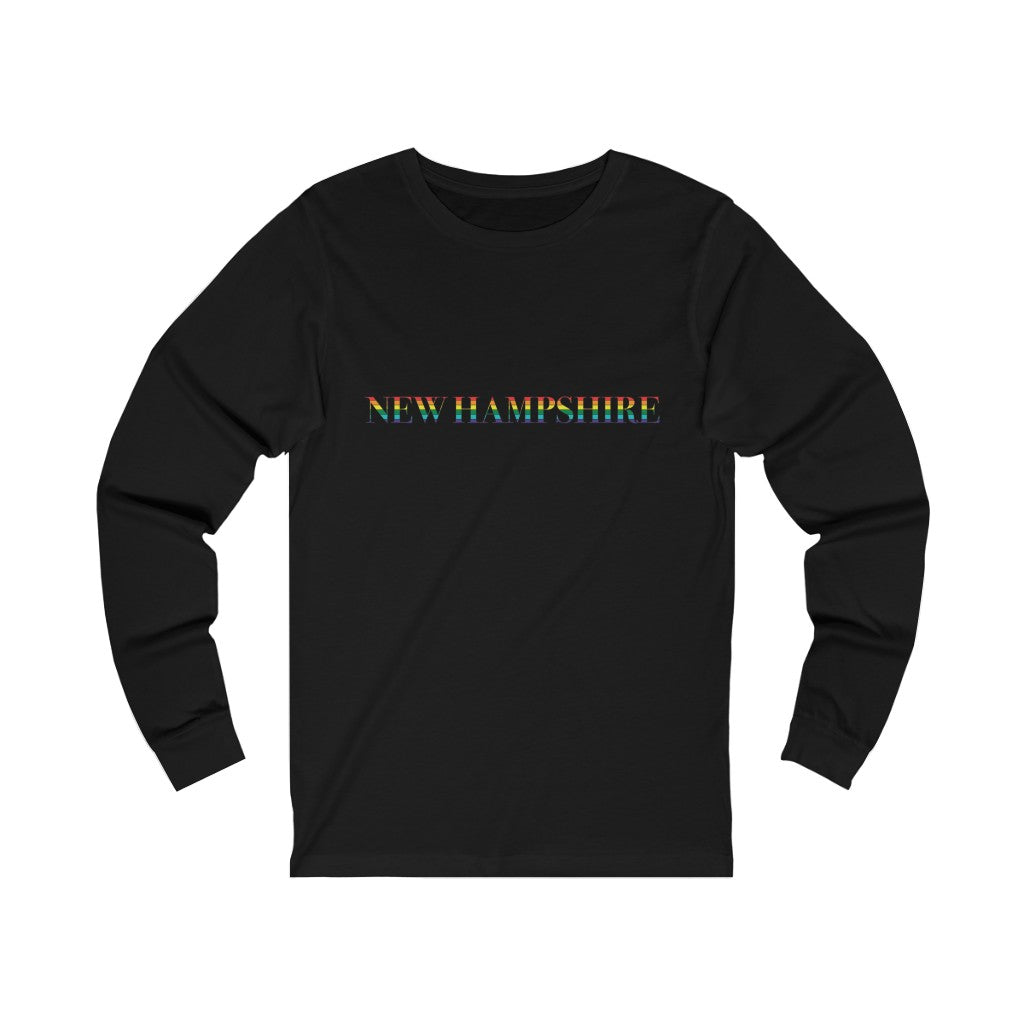 New Hampshire Rainbow Unisex Jersey Long Sleeve Tee