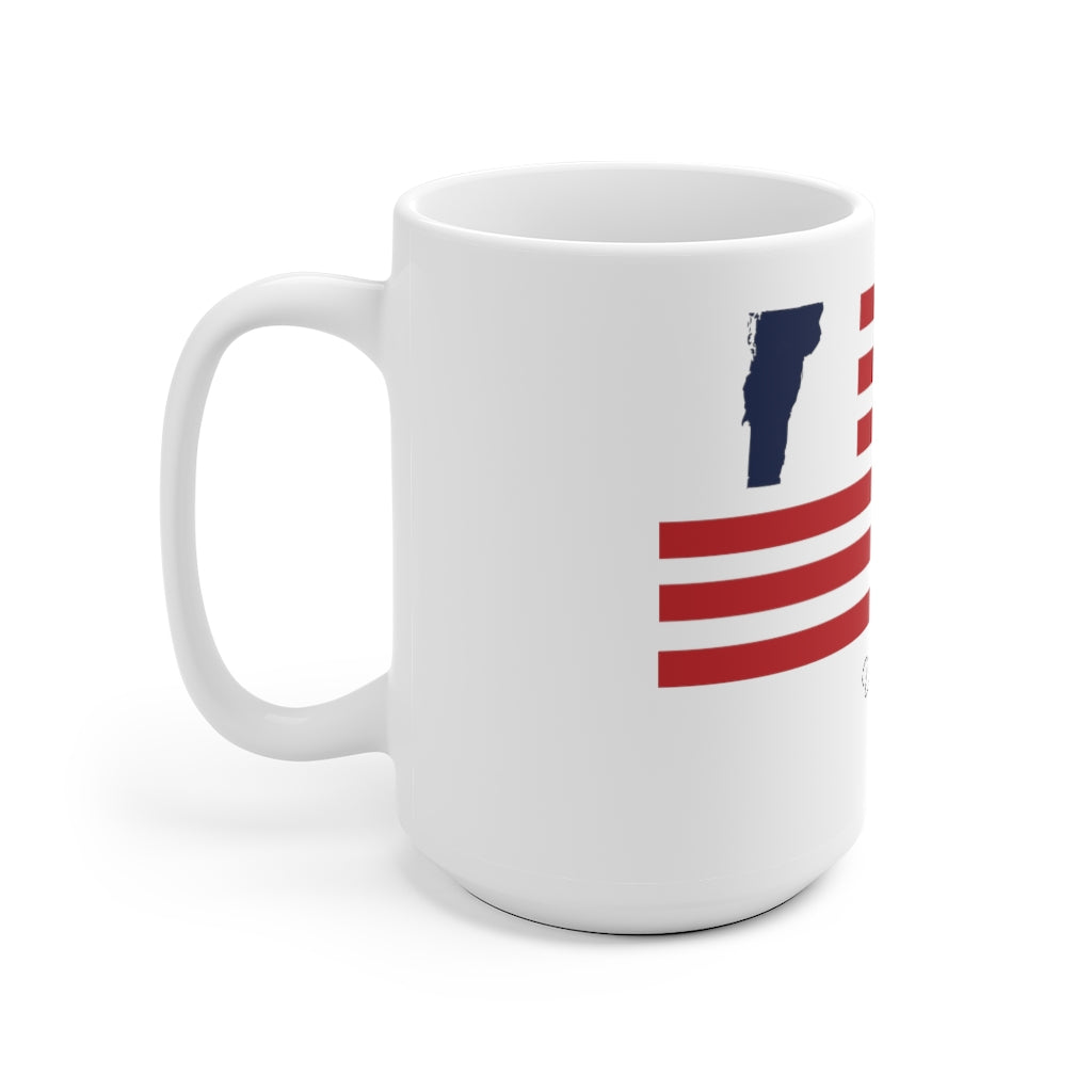 Vermont American Flag collection has tee shirts, mugs, reusable bags, and other apparel and gifts. All proceeds goes to help build the Finding New England brand and get our website up and going. Free shipping on all products. 