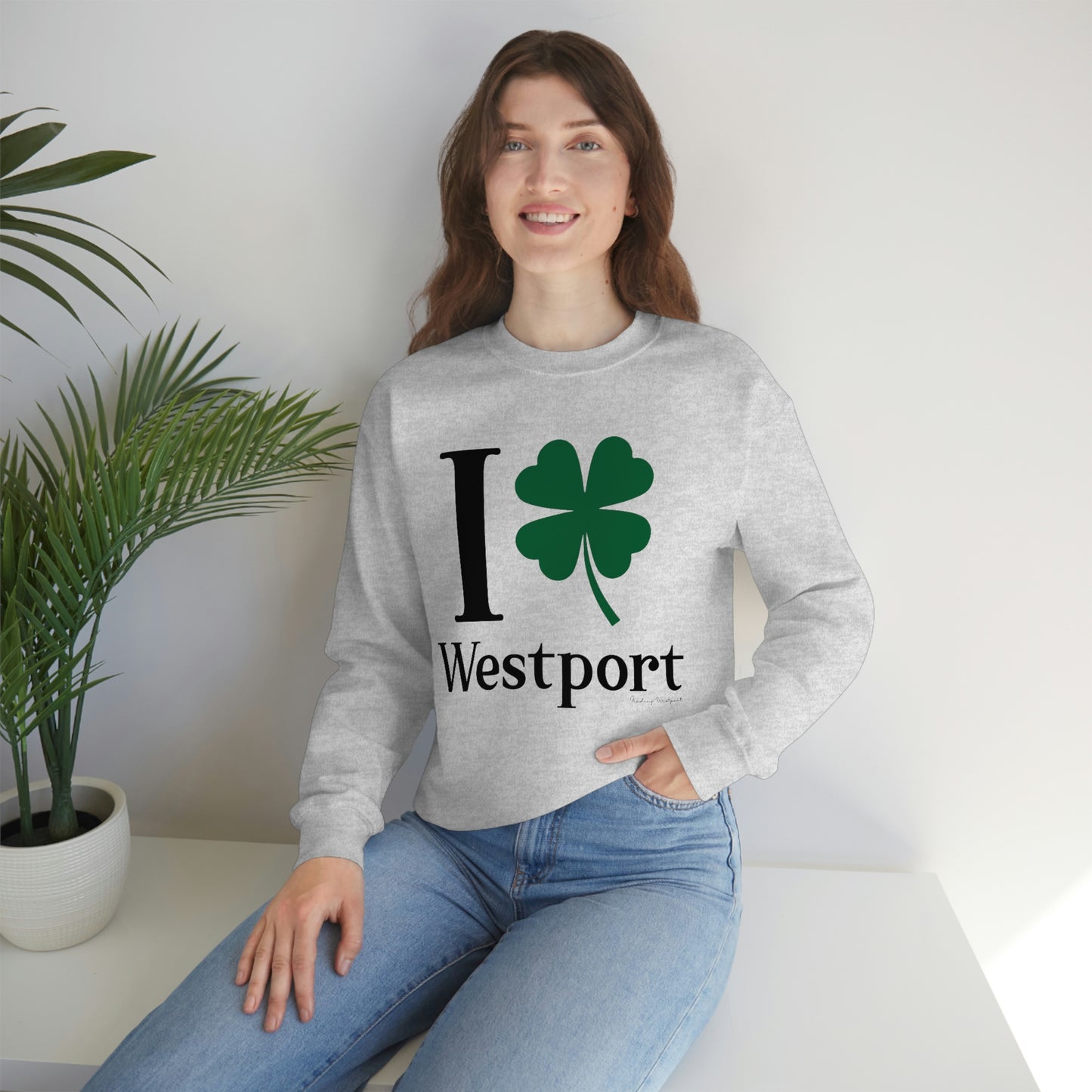 I Clover Westport Unisex Heavy Blend™ Crewneck Sweatshirt