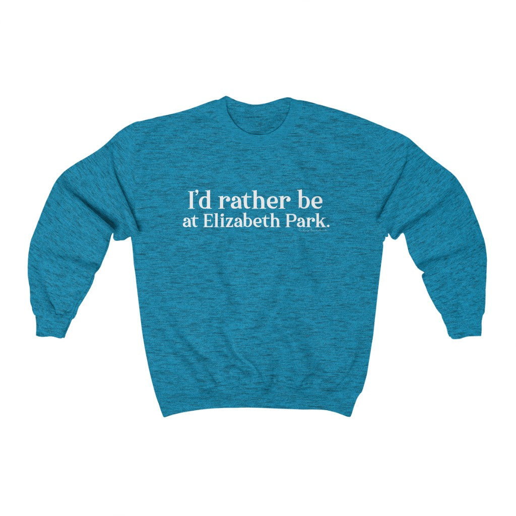 I’d rather be at Elizabeth Park Sweatshirts.  West Hartford Connecticut tee shirts, hoodies sweatshirts, mugs, and other apparel, home gifts, and souvenirs. Proceeds of this collection go to help Finding Connecticut’s brand. Free USA shipping. 