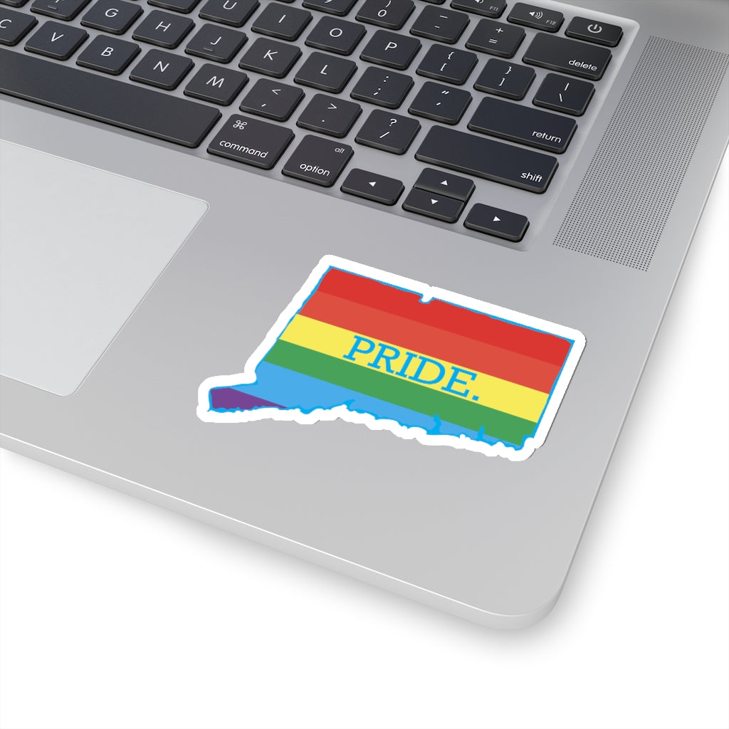 Pride in Connecticut Kiss-Cut Stickers