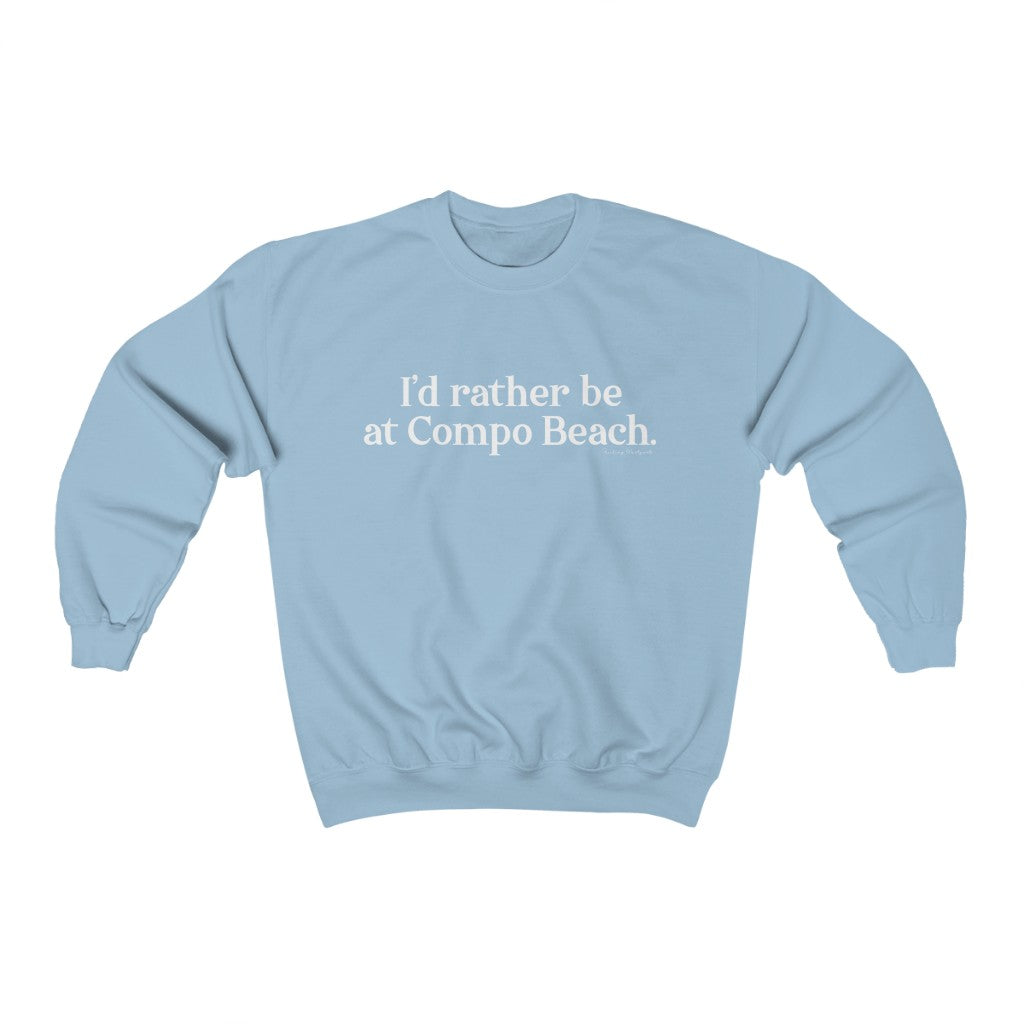 I'd rather be at Compo Beach Unisex Heavy Blend™ Crewneck Sweatshirt