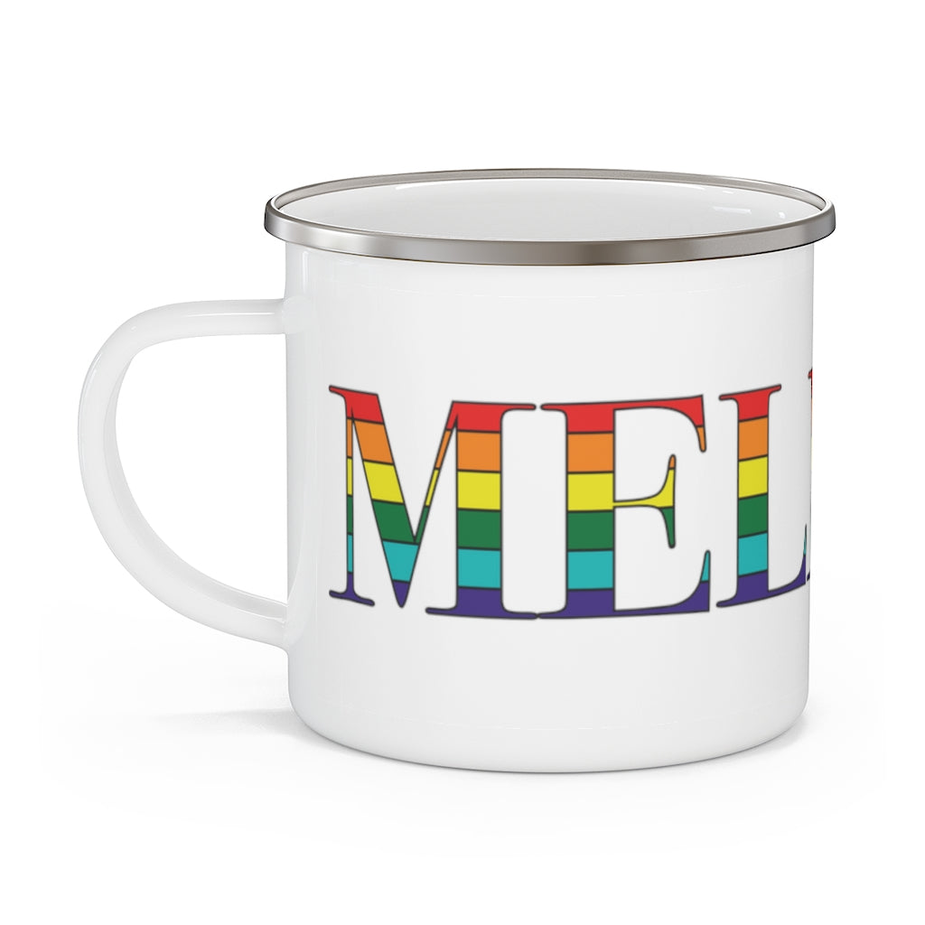 Melrose Rainbow Enamel Camping Mug