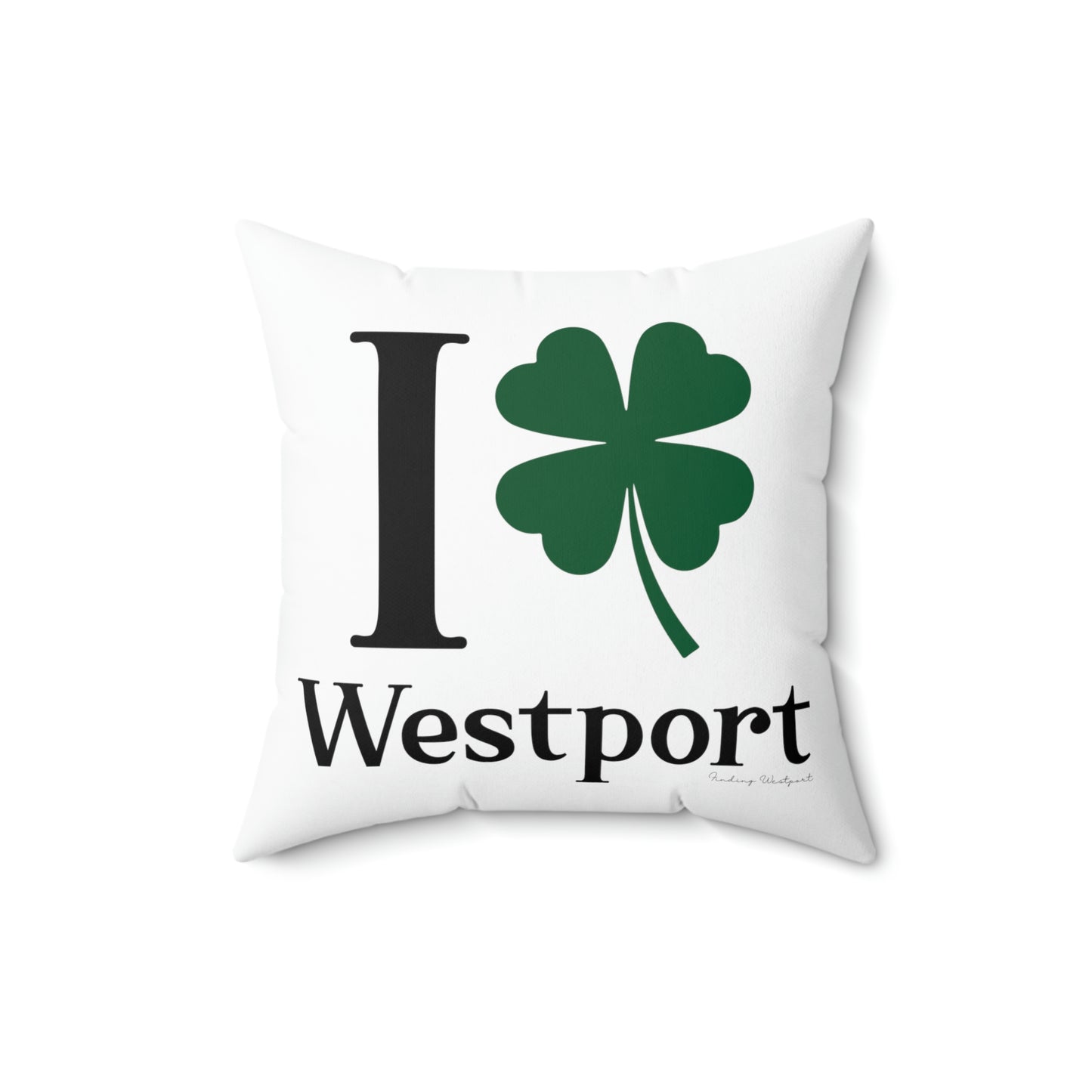 I Clover Westport Spun Polyester Square Pillow