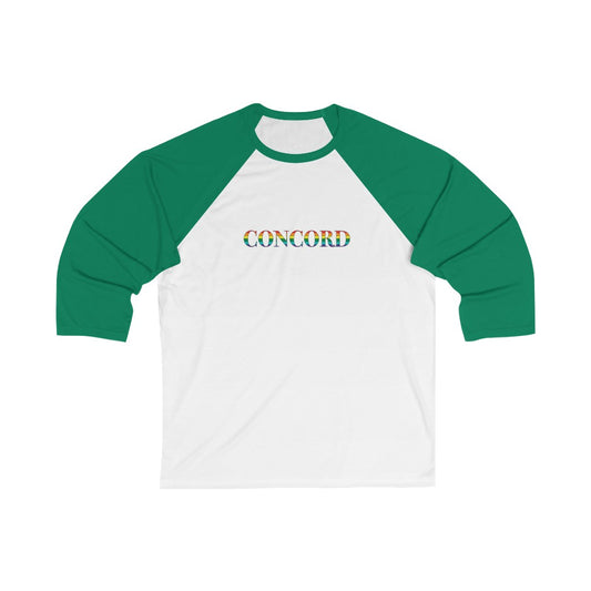 Concord Rainbow Unisex 3\4 Sleeve Baseball Tee