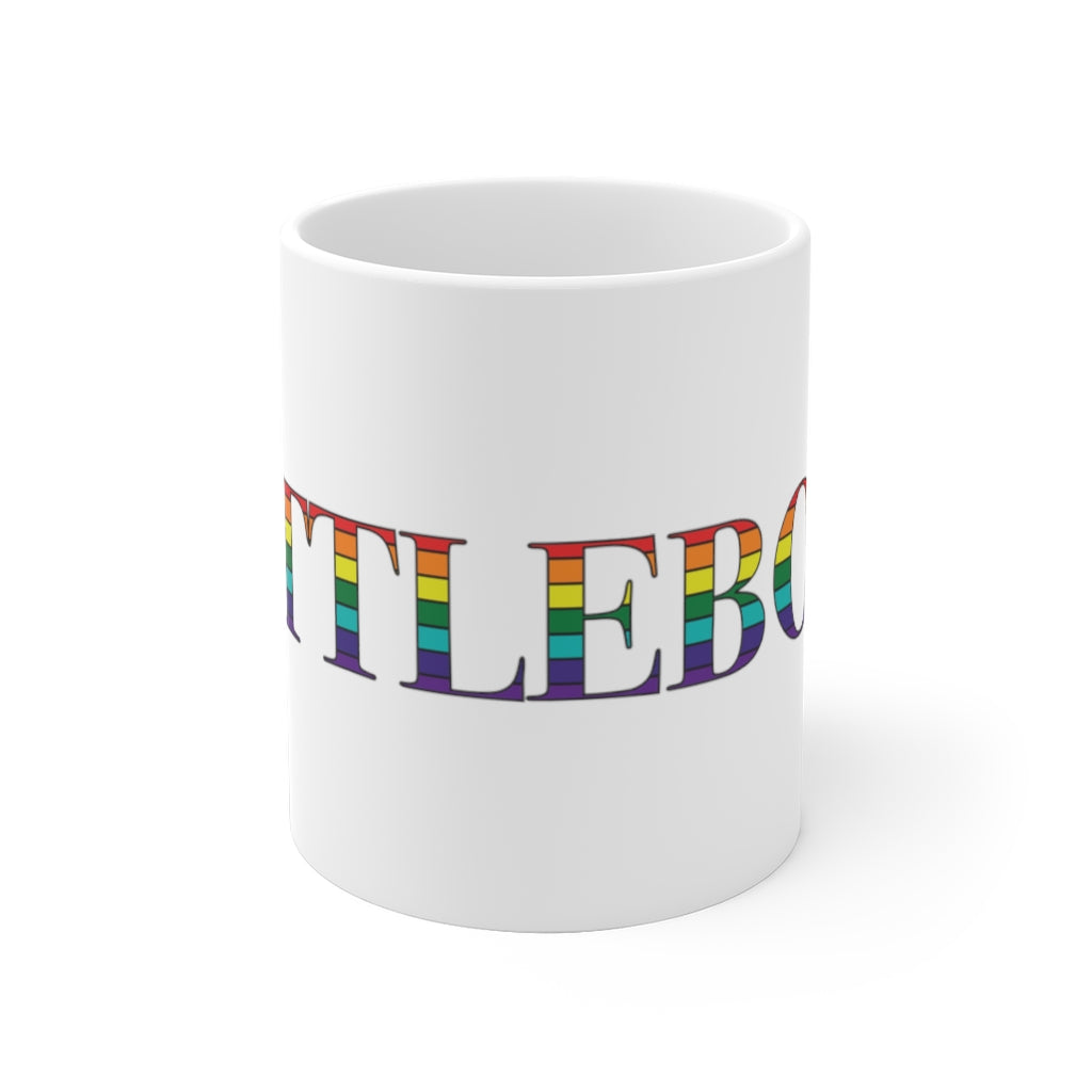 Battleboro Rainbow White Ceramic Mug