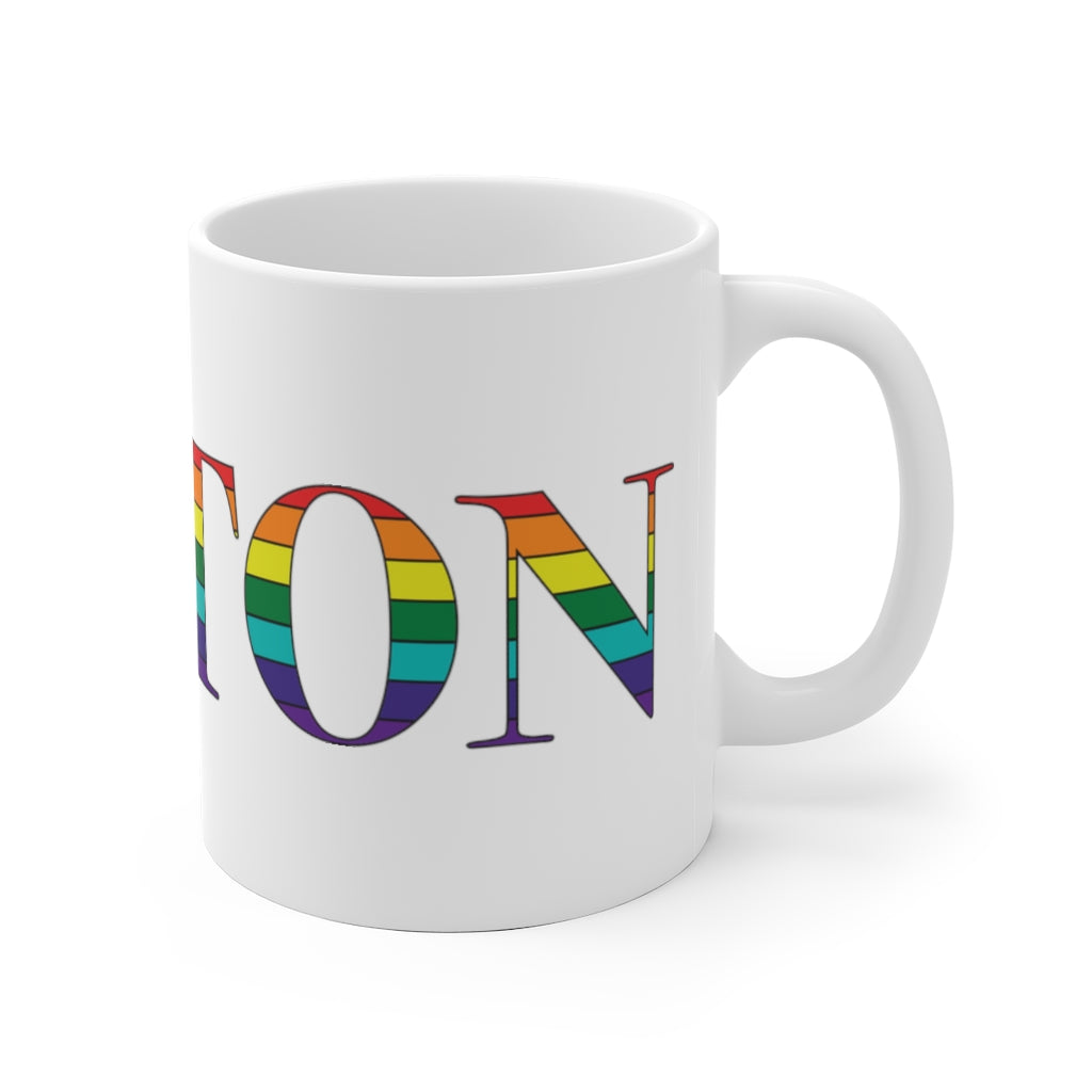 Wilton Rainbow White Ceramic Mug