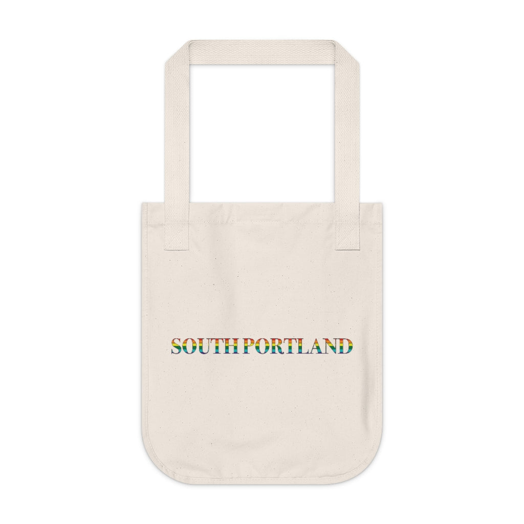 South Portland Rainbow Organic Canvas Tote Bag