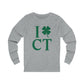 Connecticut st. patricks day shirt, i clover ct 