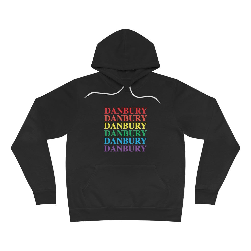 danbury pride connecticut unisex hooded sweatshirt