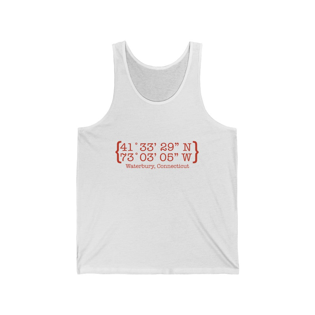 Waterbury Coordinates Unisex Jersey Tank