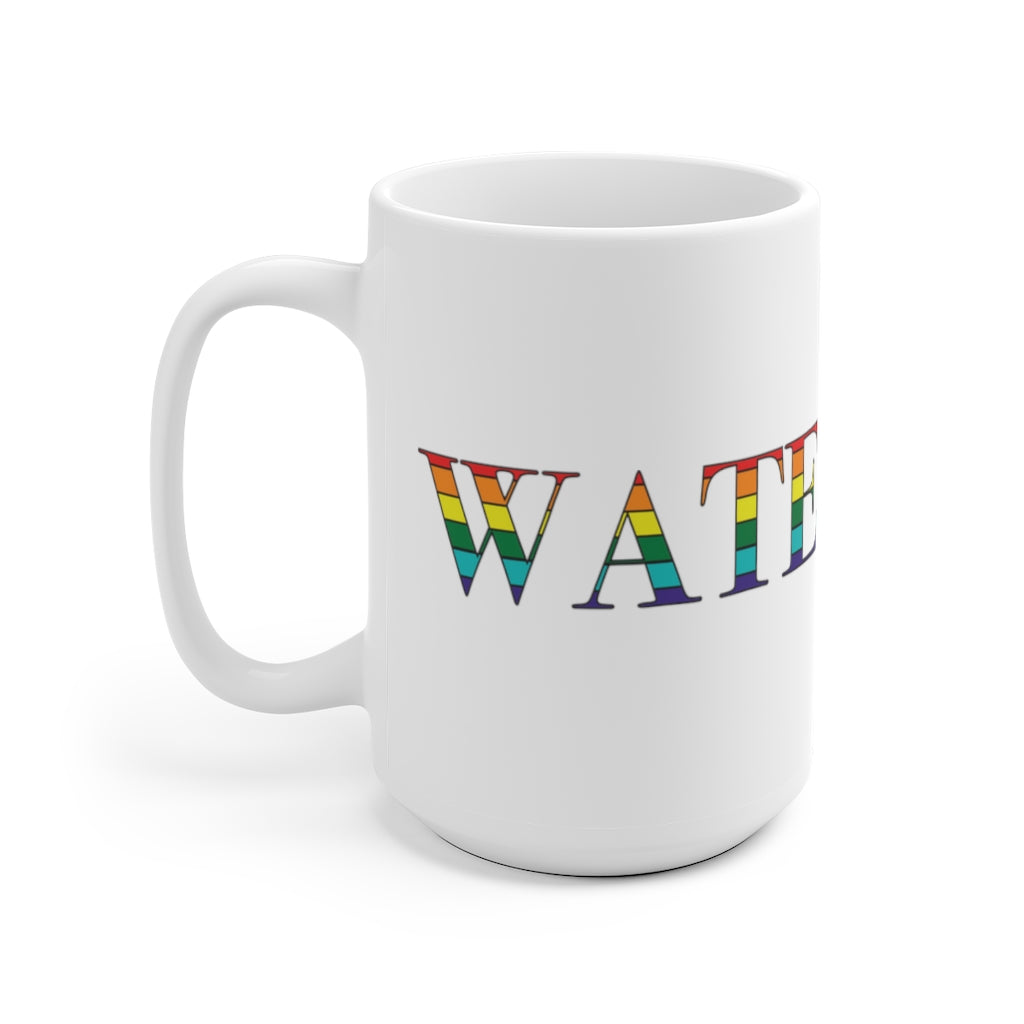 Waterville Rainbow White Ceramic Mug