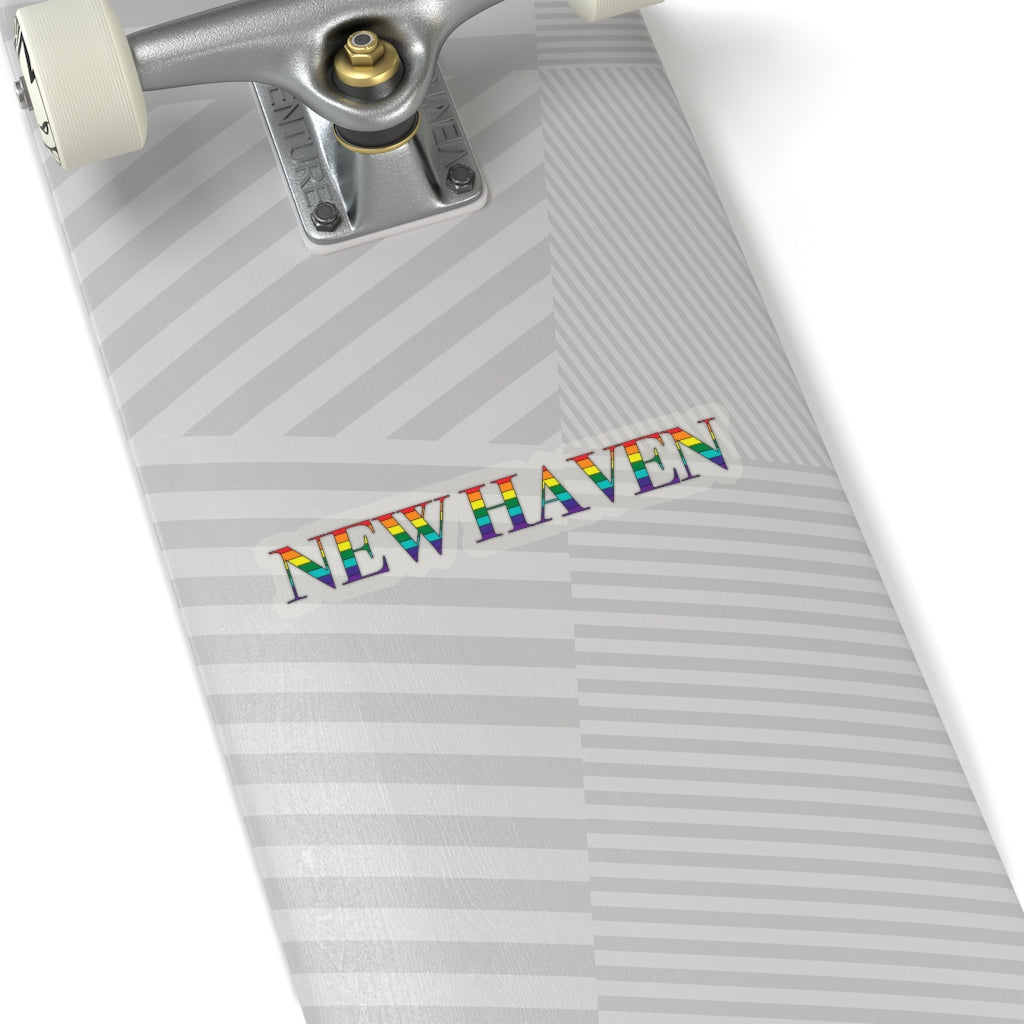 New Haven Rainbow Kiss-Cut Stickers