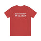 Just a kid from Wilton Unisex Jersey Short Sleeve Tee