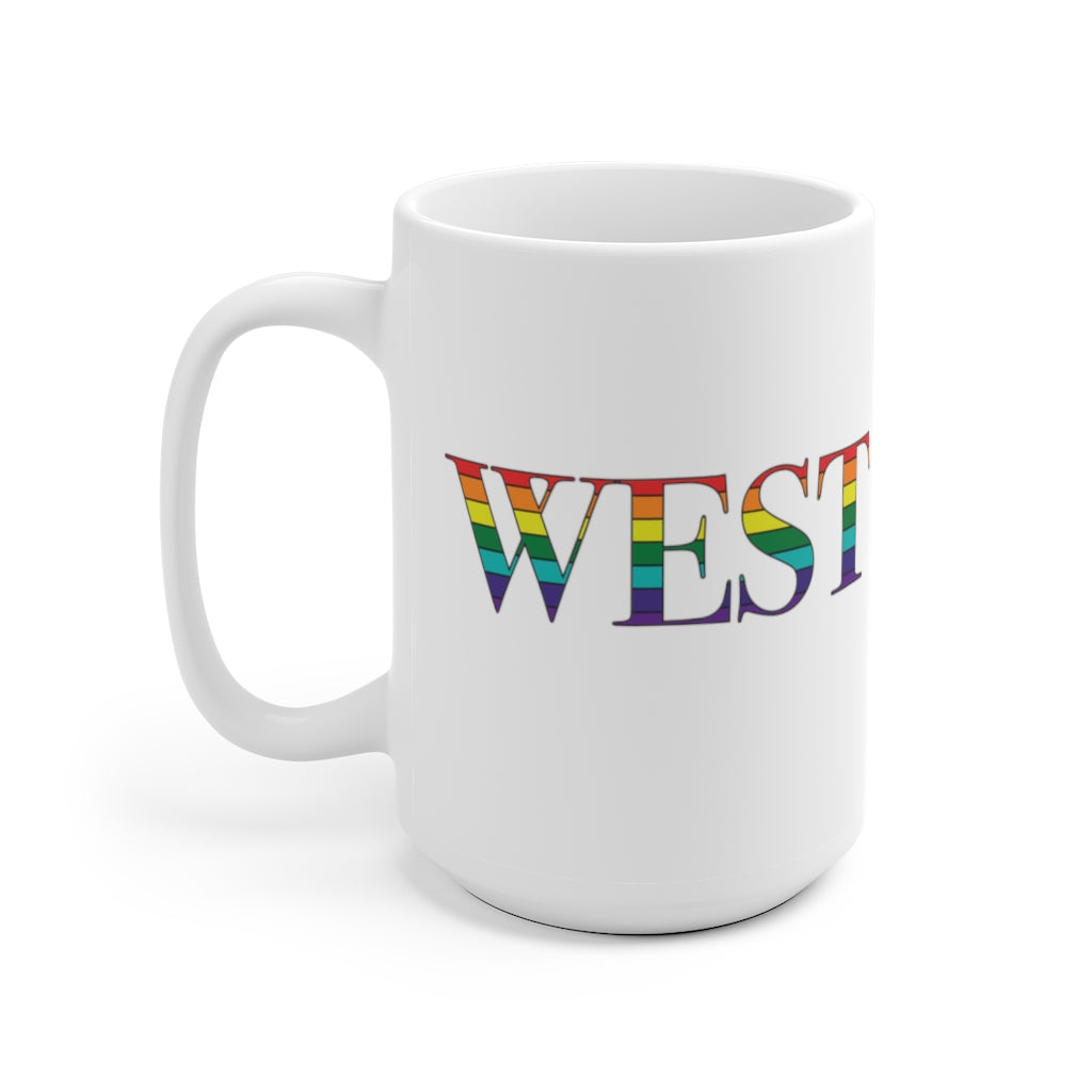 West Haven Rainbow White Ceramic Mug