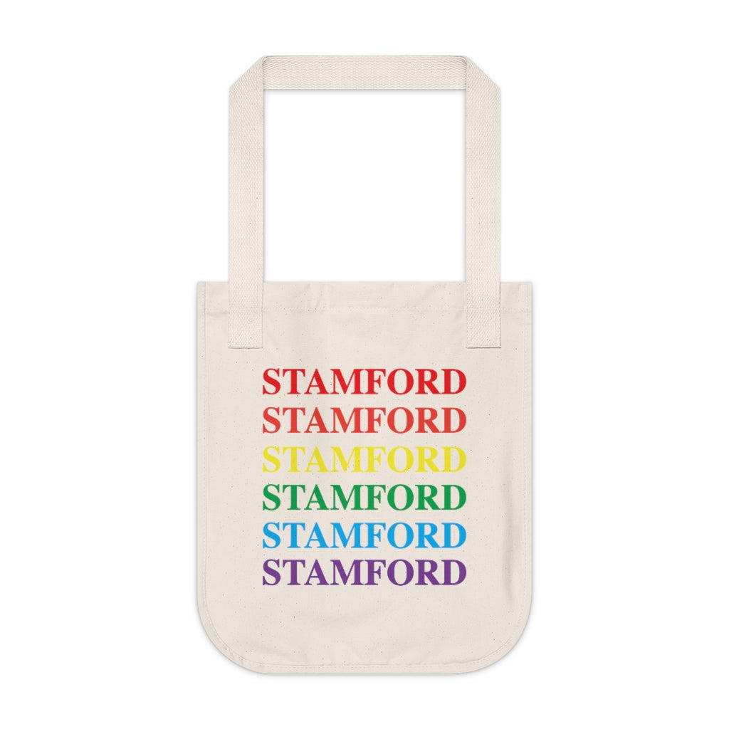 Do you have Stamford Pride?  Stamford, Connecticut apparel and gifts including mugs including LGBTQ inspired tote bags