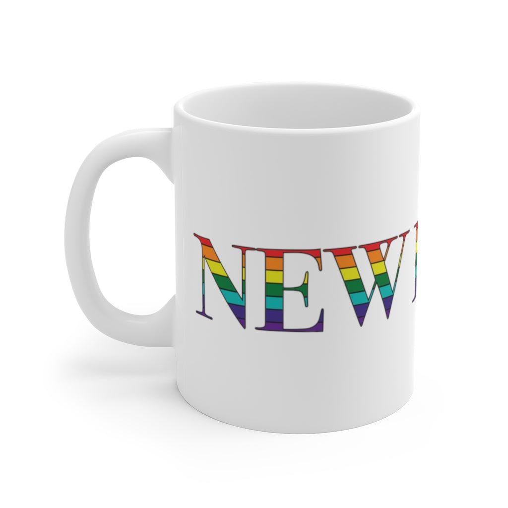 New Haven Rainbow White Ceramic Mug