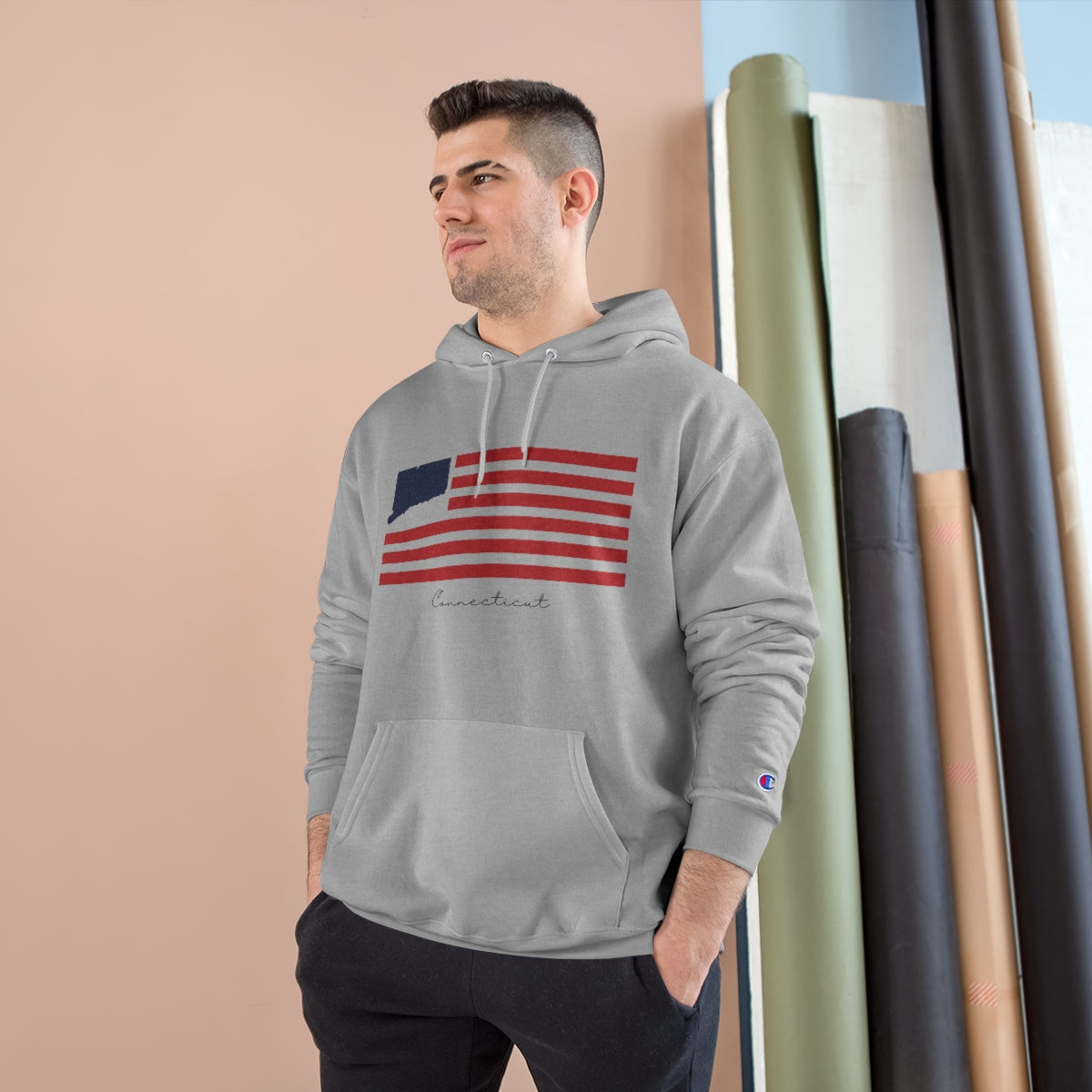 Connecticut Flag Champion Hoodie