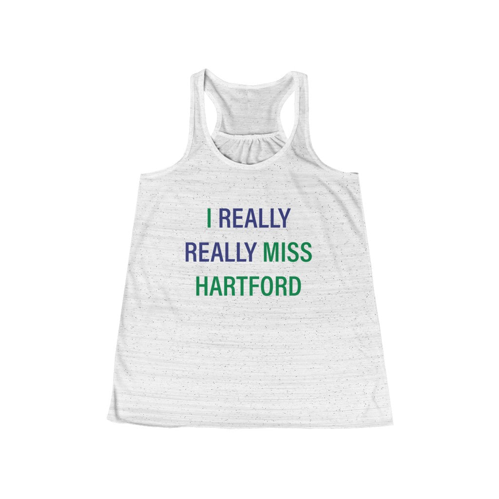 I Really Really Miss Hartford Women's Flowy Racerback Tank   Proceeds of this collection go to help Finding Connecticut’s website and brand. Free USA shipping.  Click here to go back to our home page

i really really miss hartford // hartfod connecticut womens tank top // finding connecticut