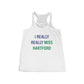 I Really Really Miss Hartford Women's Flowy Racerback Tank   Proceeds of this collection go to help Finding Connecticut’s website and brand. Free USA shipping.  Click here to go back to our home page

i really really miss hartford // hartfod connecticut womens tank top // finding connecticut