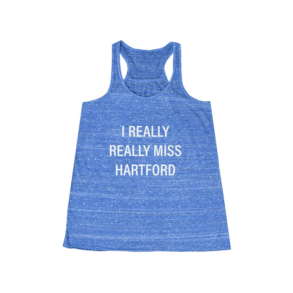 I Really Really Miss Hartford Women's Flowy Racerback Tank   Proceeds of this collection go to help Finding Connecticut’s website and brand. Free USA shipping.  Click here to go back to our home page

i really really miss hartford // hartford ct womens tank top // finding connecticut