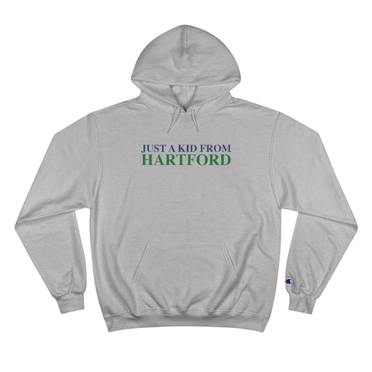 Just a kid from Hartford Champion Hoodie  Did you grow up in Hartford, Connecticut? Or know of someone who did? This collection is for someone who has those special Hartford memories.  Proceeds help grow Finding Connecticut's website and brand.   Click here to go back to our home page. 

just.a kid from hartford // hartford cnnecticut hoodie sweashirt // finding connecticut