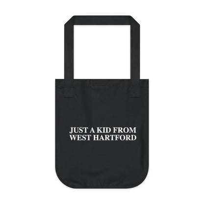 Just a kid from West Hartford reusable tote bag.  West Hartford Connecticut tee shirts, hoodies sweatshirts, mugs, other apparel, home gifts, and souvenirs. Proceeds of this collection go to help Finding Connecticut’s brand. Free USA shipping. 

just a kid from West hartford // west hartford ct tote bag // finding conencticut 